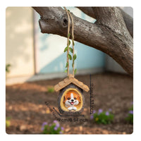 Dog House Hanging Decor Reusable Puppy Tree Ornament Festive for Garden, Nursery