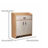 Footwear Storage Unit Dust-Resistant Design Large Capacity Footwear Storage Unit Space Saving for Homeowners, Apartment Dwellers, Dormitory, Hallway