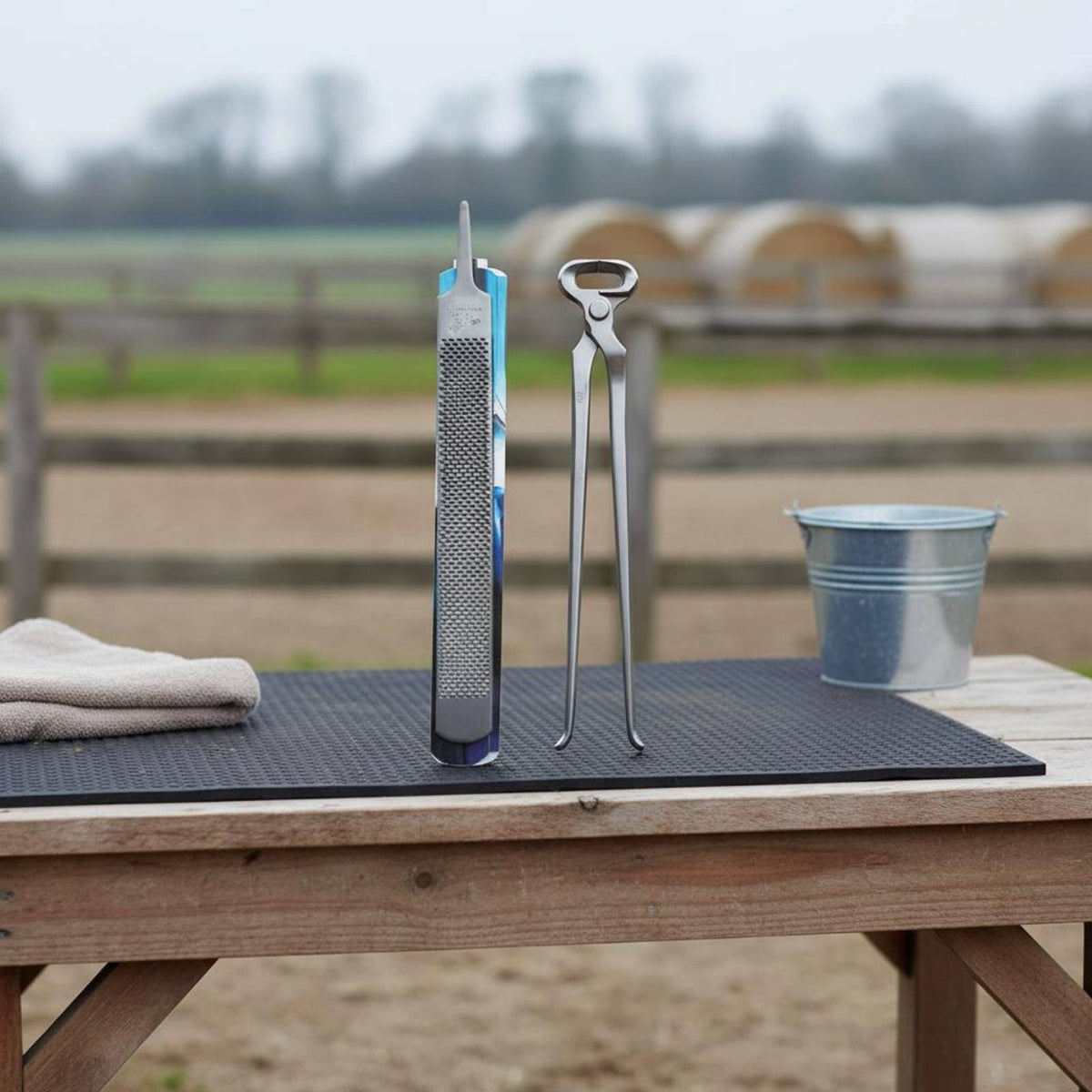 4 Pieces Farrier Tool Kit Professional Use Farrier Tools Kit Heavy Duty