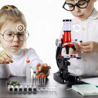 Microscope Toy with Accessories Educational Toy Microscope with Phone Holder Science Kit STEM Beginner-Friendly for Beginners