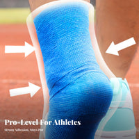 Does Not Stick to Skin or Hair Elastic Ankle Support Tape Stretchy Ankle Compression Bandage Hand Tearable for Athletes, Runners