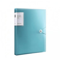 A4 Document Folder Semi-Transparent Plastic Document Folder Elastic Cord