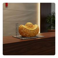 Gold Auspicious Pail Abundance Gold Ingot Decor Gift for Living Room