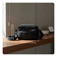 Quilted Crossbody Bag Lightweight Padded Shoulder Bag Electronic Blocking Multi-Small Trip Purse for Women, Teens