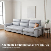 Straight Line Settee Light Luxury aesthetic configurable Seating Arrangement Modern Minimalist Design Sofa for Apartment Dwellers, Families, Small Spaces, Home
