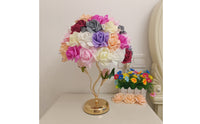 Decorative Bedside Lamp with Rose Shade Floral Lamp with Flower Shade Romantic Ambient for Bedroom, Living Room, Wedding