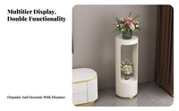 Tiered Plant Stand Sturdy Construction Wavy Tiered Plant Display Easy Assembly