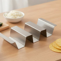 Tacos  Rack with Handle Flat-Bottom Tacos  Holder Metal Culinary Forming Rack for Kitchen