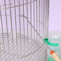 Bird Cage Cleaner Fork with Long Handle, Parrot Cleaning Tool for Avian Hygiene, Heavy Duty Bird Feces Remover Cage Tool