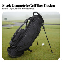 Golf Stand Bag Portable Golf Carry Bag with Stand Triangular Stability Athletic Gear for Golfers, Driving Range