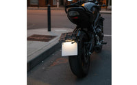 Side Mount Registration Plate Holder Easy Installation Motorcycle Registration Plate Frame with Lamp High Quality Build