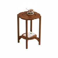 Foursegment Designblade Foursegment Design Table Rattan Woven Design Household Furniture With Storage Space Glass Top