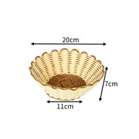 Rattan Design Basket Handwoven Woven Food Basket Multipurpose for Dining Room
