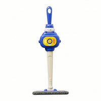 Light-up Toy Mop with Lights and Sounds Realistic Pretend Play Floor Mop Easy-to-Hold Toy Sweeper Singing for Children