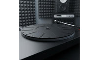 Turntable Mat with Radial Grooves 7-Inch Silicone Turntable Low-Height Mat for Records Players