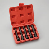 5 Pieces Impact Socket Set with Case Narrow-Wall Socket Set with Case Heavy-Duty Tools for Automotive Repair, Garage