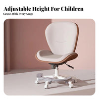 Adjustable Rotating Chair Ergonomic Support Support Household Furniture with Casters Easy Assembly for Students, Adults, Home