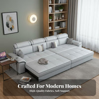 Pull-expandable Sofa Bed two-in-singleUse transformable Seating Nordic Design Household Furniture for Small Apartment Dwellers, Pet Owners, Living Room, Home Office