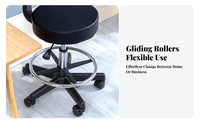 rotating Stool with spinerest Stable Circular Base Upholstered rotating High Chair