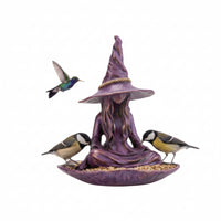 Witch Bird Feeder Decorative Ornament Sturdy for Patio, Yard, Gardeners