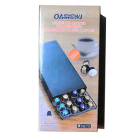 OASISWJ Export Stock Coffee Capsule Holder Drawer Type Small for Nespresso 40 Capsules Color Box