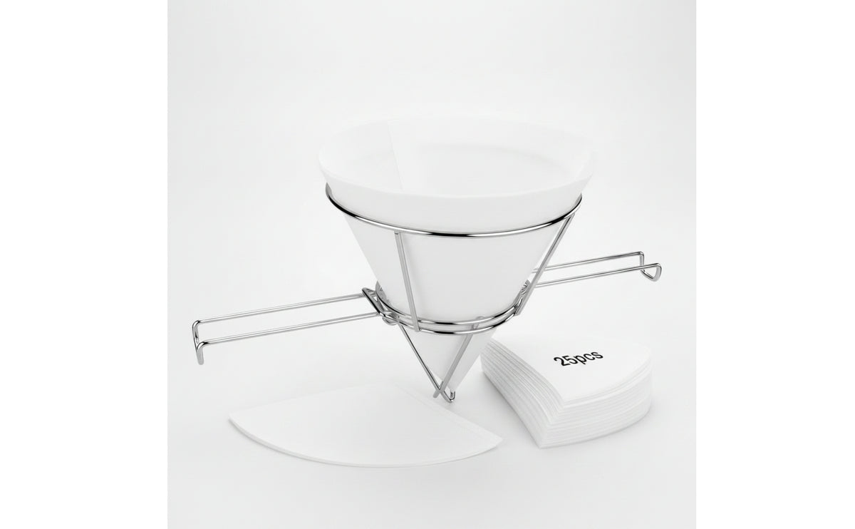 Cone Strainer Holder Stainless Steel Strainer with Strainer Cloths Wire Frame Conical Strainer Stand for Home Cooks, Chefs, Food Prep