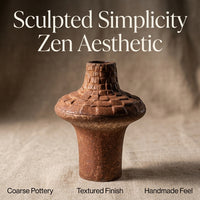 Wabi-Sabi Ceramic Vase, Modern Minimalist Style