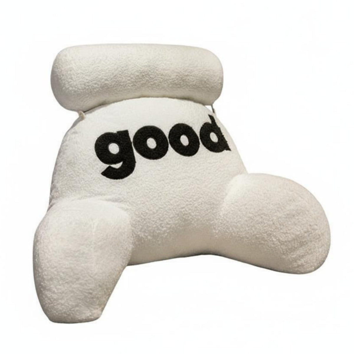 Teddy Fleece Support Pillow, Multi-Functional Bedside Pillow, Soft Plush, for Studying, Sofa, Dormitory, Random Color