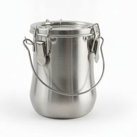Stainless Steel Brush-Washing Container Solvent-Resistant Brush Washer with Lid Rust-Proof Long-Lasting for Artists, Painters, Hobbyists
