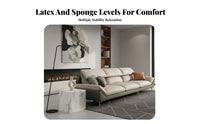 corner sofad Three-Seater Sofa Latex Filling 3-Seater sectional Couch with Ottoman Modern furniture design Room Furniture for Families, Office Workers, Studio