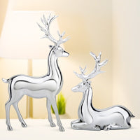 Resin Craft Couple Deer Figurine for Home Decor