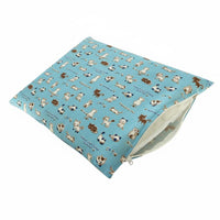 Winter Warmth Washable Dog Mat Thick Cotton Filling Dog Sleeping Pad Cartoon Print for Crate, Indoors, Living Room
