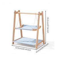 Breathable wood pet bed