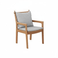 Upholstered Armchair Nordic Design Dining Chair Minimalist Aesthetic With Armrests for Adults, Restaurant, Home Office