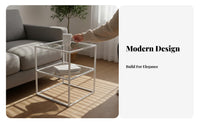 2-Tier Storage Rack Modern design Bedside Table Space-Saving for Bedroom, Parents