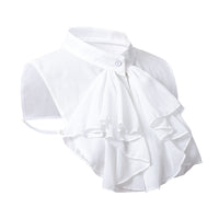 Vintage Court Ruffled Collar Chiffon Shirt Fake Collar - Gothic Cosplay Accessory