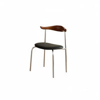 Curved Back Chair Nordic Design Indoor Furniture Versatile Design