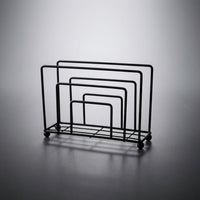 Iron Napkin Holder for Dining Table and Coffee Bar, Electroplated Serviette Holder with Open Frame, Modern Napkin Dispenser for Home Office, Gold
