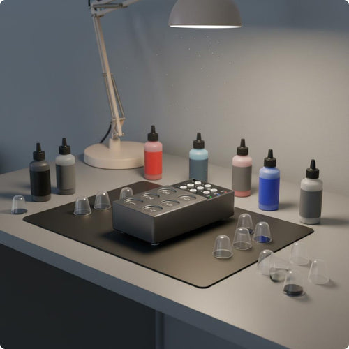 Art Pigment Mixer Pigment Mixer Machine Stable Mixing Multi Bottle Ink