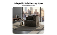 Tufted rotating Armchair Round Barrel Shape Household Furniture Minimalist Aesthetic Plush pad for Interior Decorators, Adults