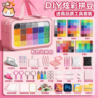 Creative Fuse Beads Kit with Tools 2.6mm 3D Fuse Beads Boxed Material Set