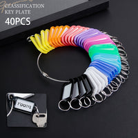 40 Colorful Key Tags for Key Organization