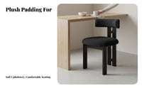 Low-Back Upholstered Chair Comfortable Household Furniture Long-Lasting