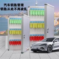 Wall-Mounted Aluminum Key Storage Box with Multiple Slots