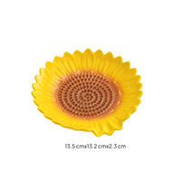 Sun-Shaped Garlic Grinder Glazed Ceramic Garlic Grinder Dish Shallow