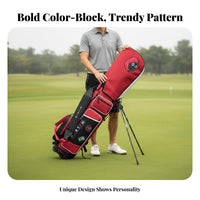 Golf Stand Bag Waterproof Lightweight Golf Carry Bag Unisex Athletic Gear for Golfers, Recreational Golfers, Outdoor, Driving Range, Par 3 Courses