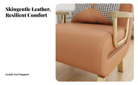 Single Fold-Extendable Armchair Foldable Design Pull-Extendable Single Futon Bed Multi-Functional Adjustable Backrest