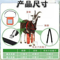 Adjustable Anti-Mating Apron for Goats and Sheep, Nylon, Black or Orange