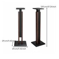 Wooden High-Fidelity Speaker Stand Solid Wood Construction Floor Speaker Stand Stable Wide Base Audio Accessory for Audiophiles, Living Room, Study