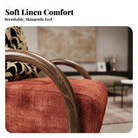 Arched spine Armchair Rustic Minimalist aesthetic Single Sofa Minimalist Design Soft padding for Interior Designers